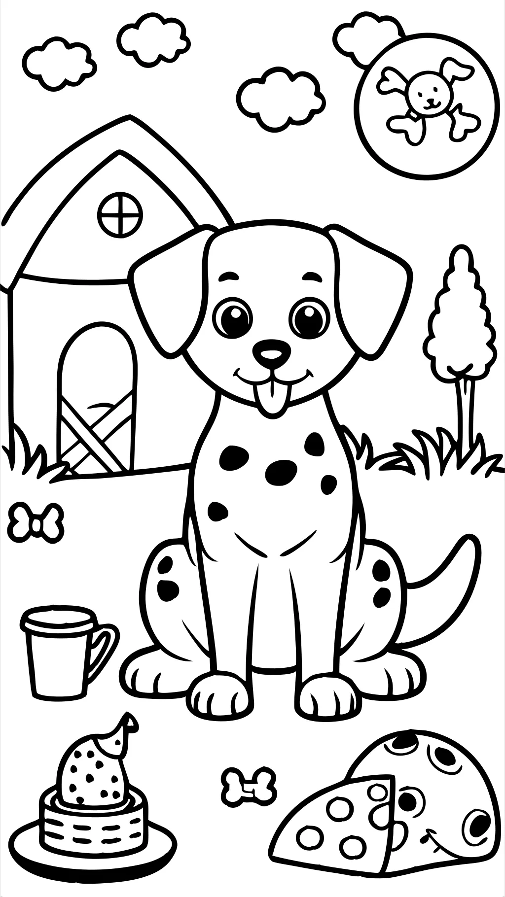 coloriages dalmatiens